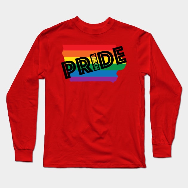 Iowa Pride Long Sleeve T-Shirt by AnytimeDesign